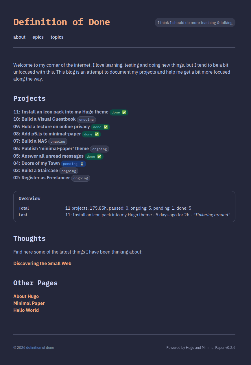 The website half a year later